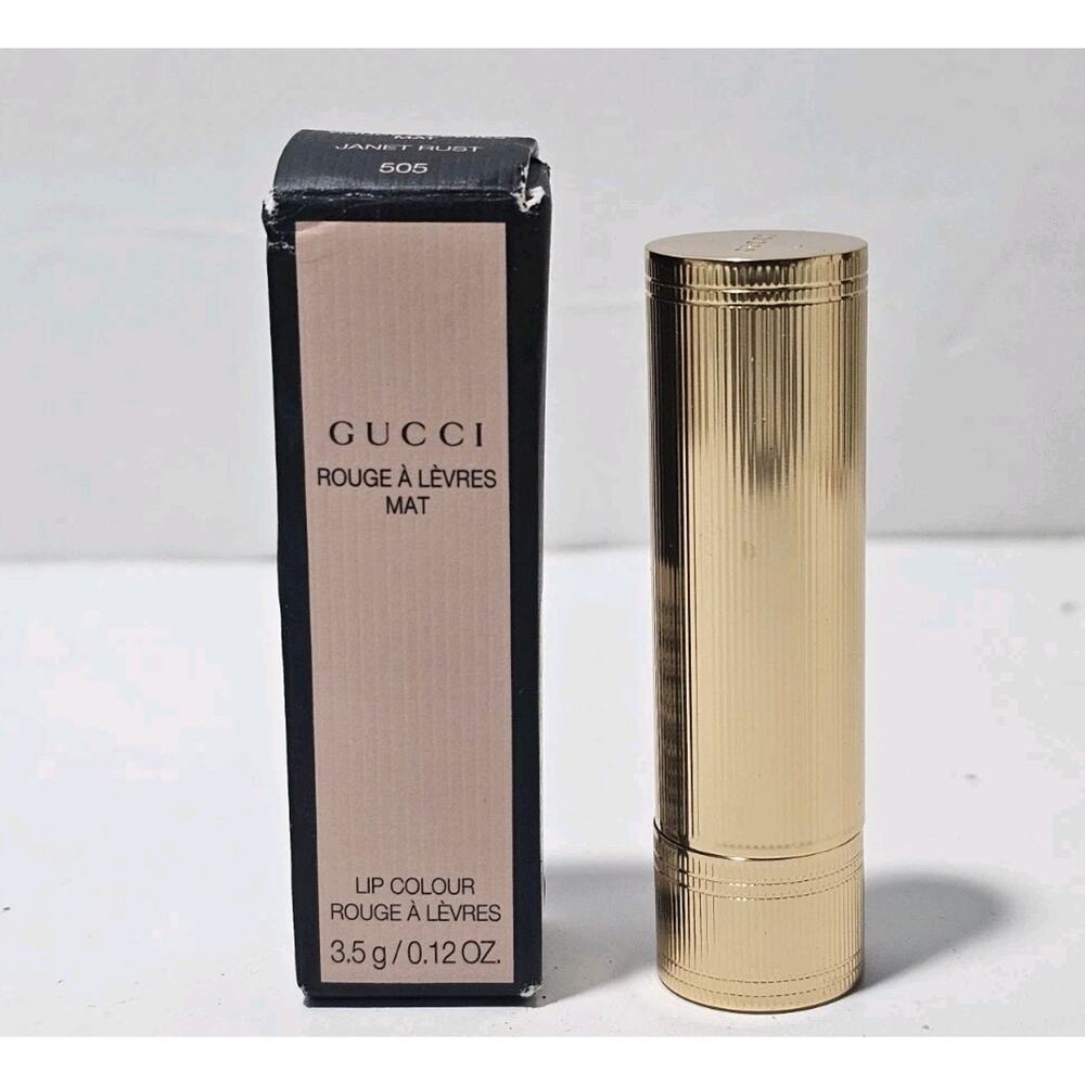 GUCCI Rouge A Levres Satin Janet Rust 505 Lipstick Lip Colour 0.12 oz New W/BOX